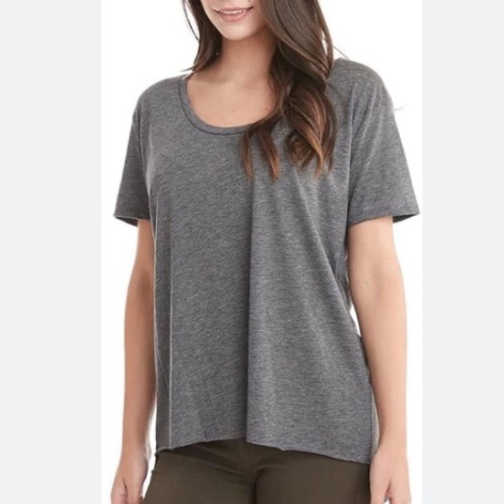 ❤️3X20 ALL IN MOTION  Women Short Sleeves Polyester Heather Grey Tee | L